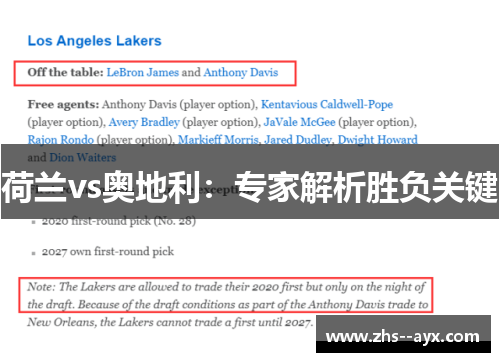 荷兰vs奥地利:专家解析胜负关键 荷兰vs奥地利:专家解析胜负关键