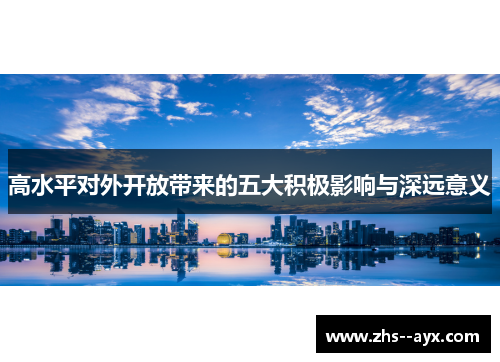 高水平对外开放带来的五大积极影响与深远意义